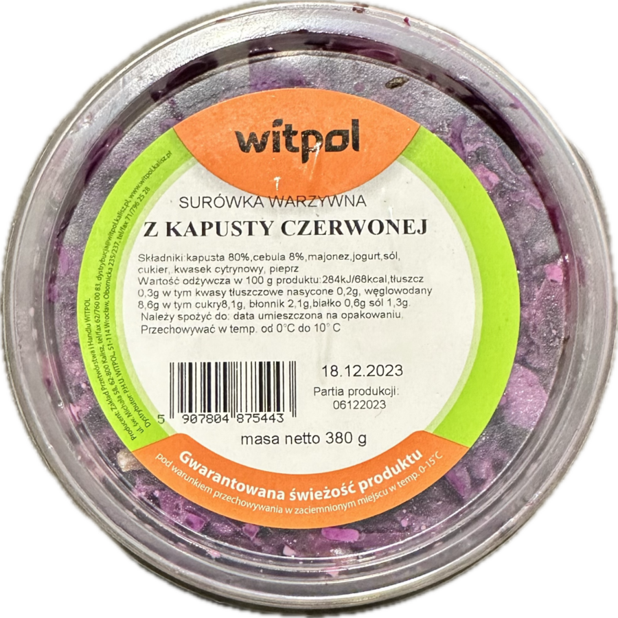 Surówka z czerwonej kapusty